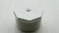 Plug, 2-1/2 NPT M, White PVC Plug, 2-1/2 NPT M, White PVC