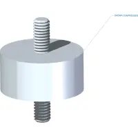 05.0039 Isolator, 1 1/2 Dia Rubber