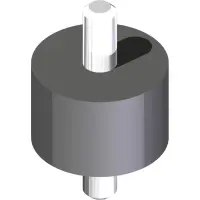 05.0048 Isolator, 3/8-16 x 1.5 OD x 1