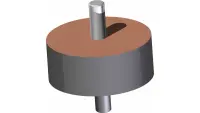 05.0088 Isolator, 3/8-16 x 2.5 OD x 1"