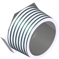 05.0093 Plug, 2-1/2 NPT M, White PVC