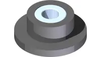 05.0165 Grommet, Flange .28x0.74x0.43T