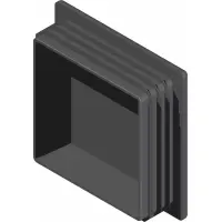 05.0203 Plug, Sq. for 2x3/16 Tube