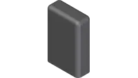 06.0044 Cap, Plastic 1/8 x 1/2 x 7/8