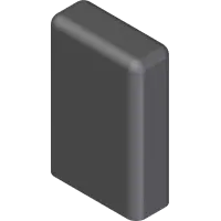 06.0044 Cap, Plastic 1/8 x 1/2 x 7/8