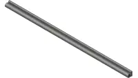 06.0049-14.88IN Trim, 7/16" Bulb Seal Side 1/16T x 14-7/8"