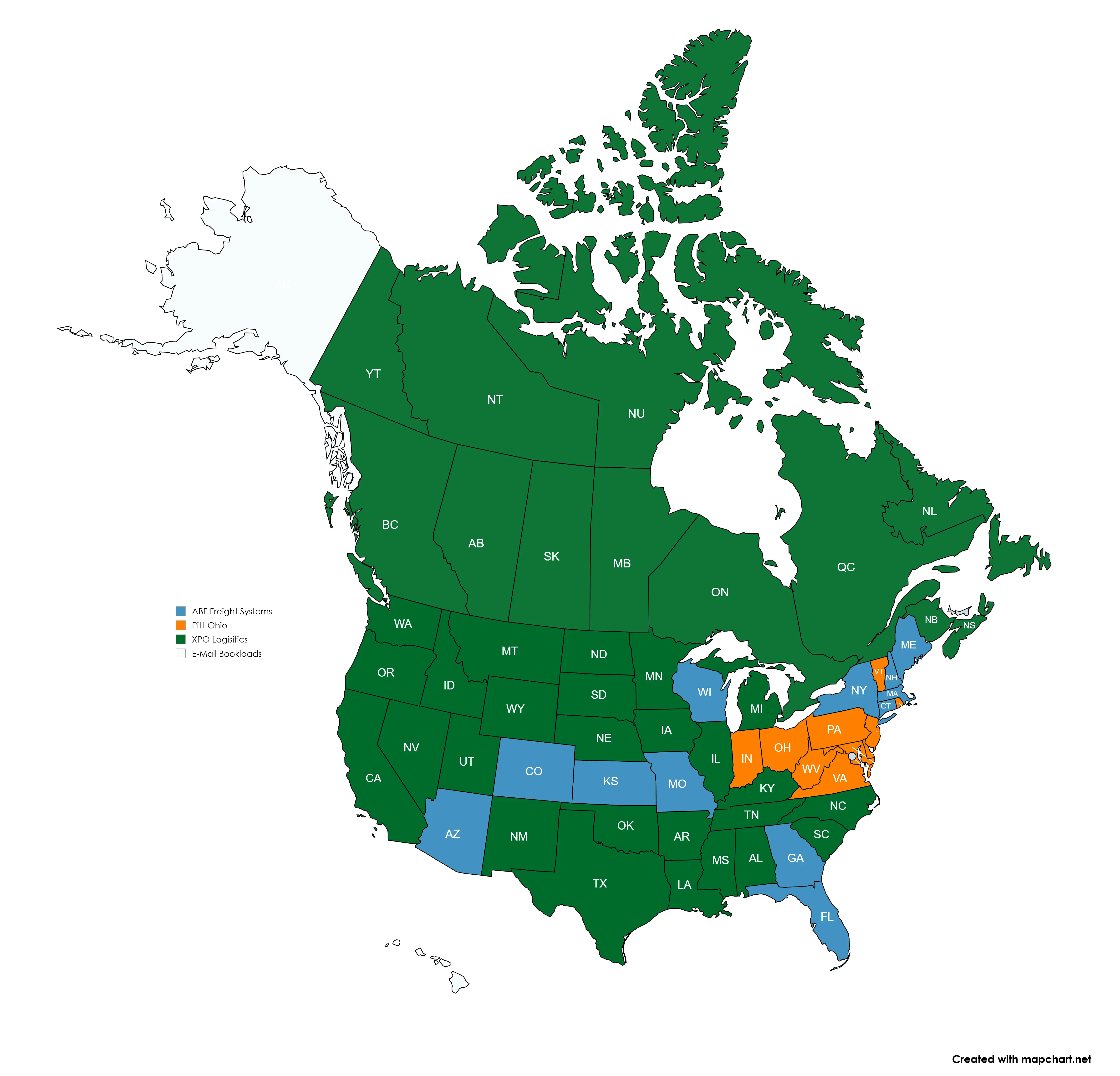 Ventrac Carrier Map