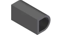 06.0064 Weatherstrip, 1 x 1 D Shape