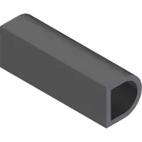 06.0064-3IN Weatherstrip, 1 x 1 D Shape x 3"