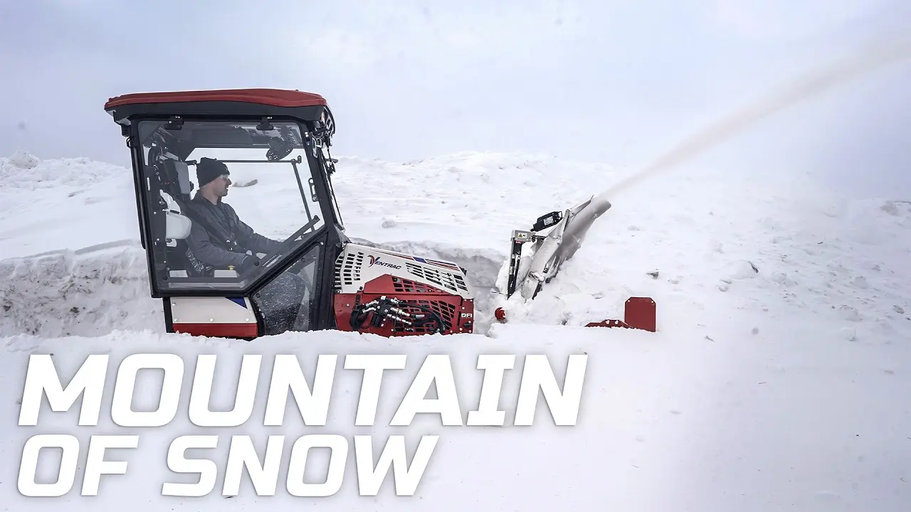 After the Snowstorm: Removing Heavy Icy Snow with Ventrac