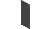 06.0065-2.5IN Velcro, Loop 1" Black x 2-1/2"
