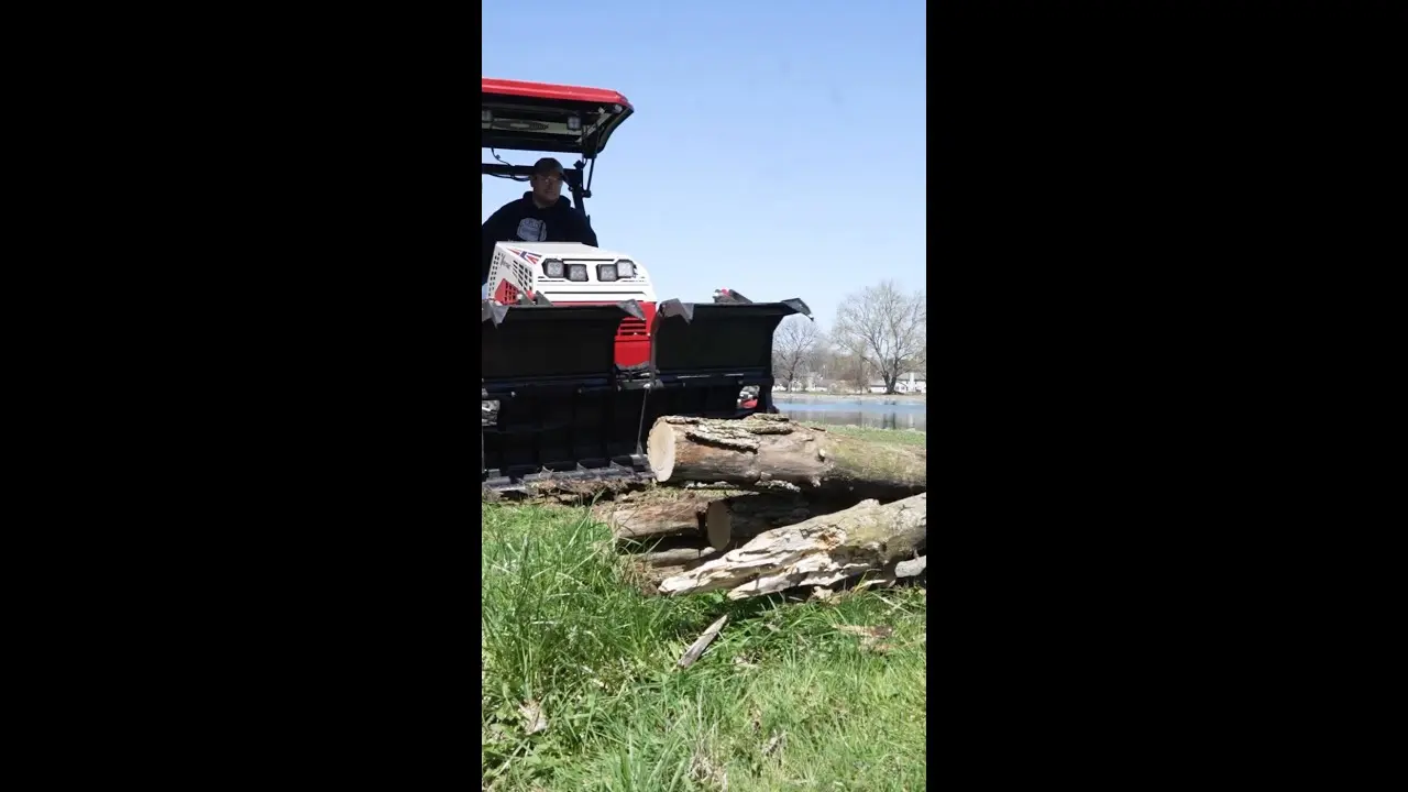 Tree Cleanup With Ventrac