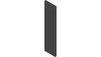 06.0065-4IN Velcro, Loop 1" Black x 4"