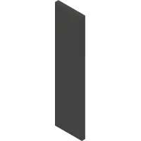 06.0065-4IN Velcro, Loop 1" Black x 4"