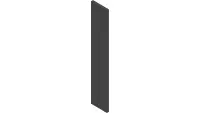 06.0065-5.5IN Velcro, Loop 1" Black x 5-1/2"