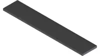 06.0065-6IN Velcro, Loop 1" Black x 6"