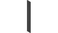 06.0065-7.75IN Velcro, Loop 1" Black x 7-3/4"