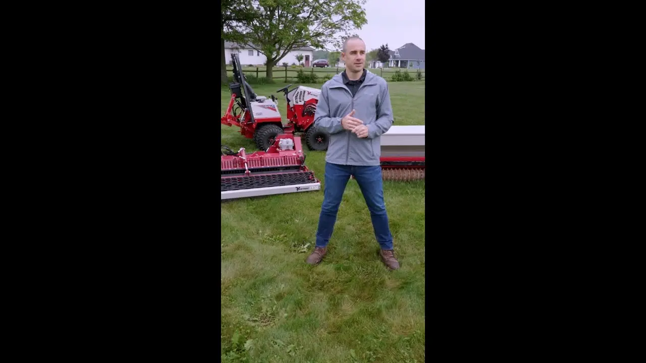 From Disaster To Finished Lawn  Ventrac Versatility