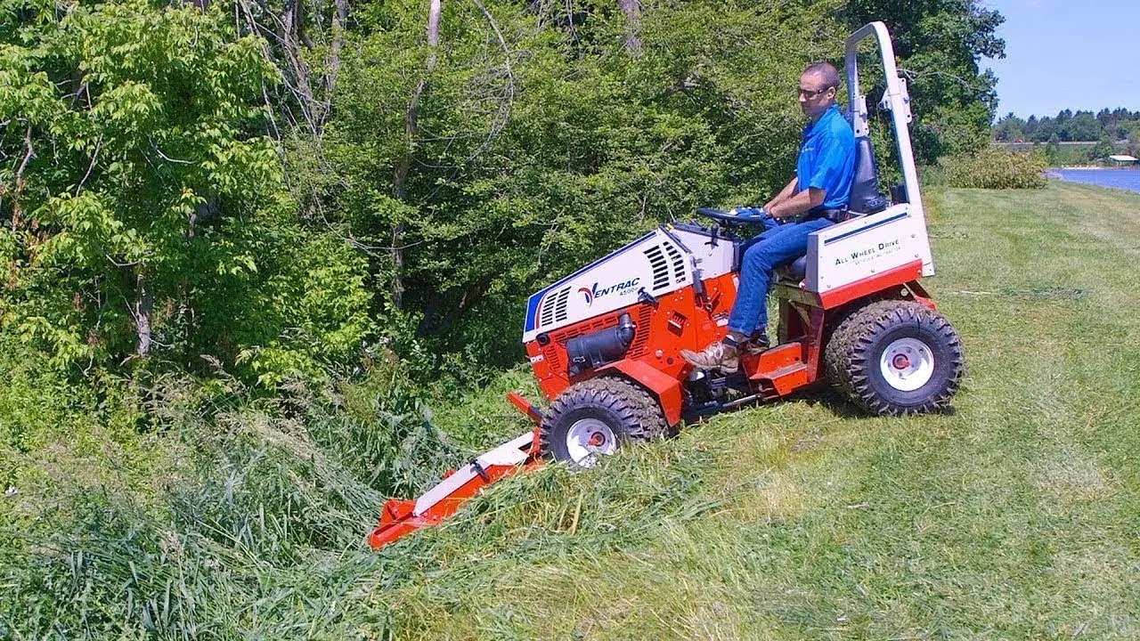 Better Faster  More Cost Effective Than Weed Eating  Tough Cut  Boom Mower