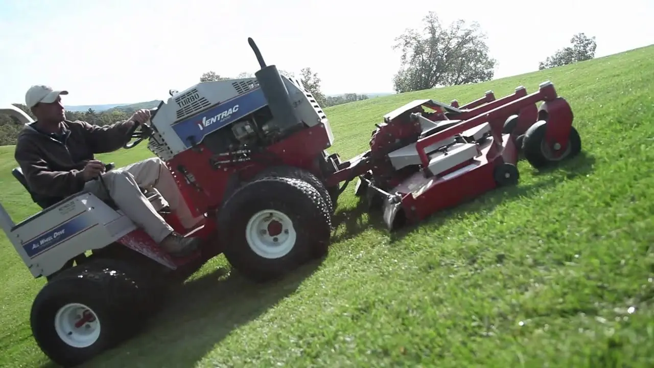 Slope Mowing on the Pete Dye Golf Course at French Lick