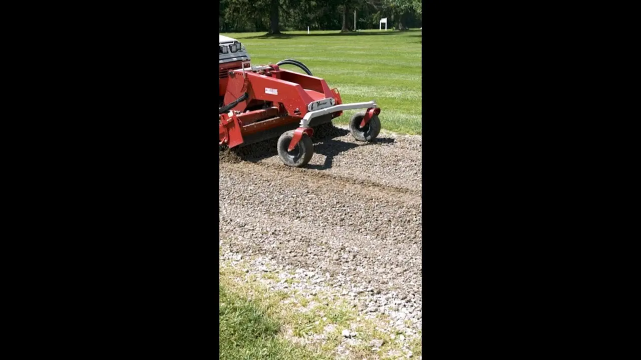 Driveway Restoration  Ventrac Power Rake