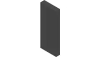 06.0071-1.25IN Velcro, Loop 1/2" Black x 1-1/4"