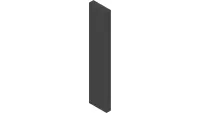 06.0071-2.5IN Velcro, Loop 1/2" Black x 2-1/2"