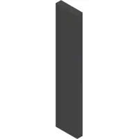 06.0071-2.5IN Velcro, Loop 1/2" Black x 2-1/2"