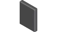 Cap, Vinyl 1/4 x 1 x 1-1/2L