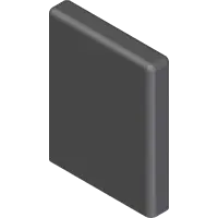 Cap, Vinyl 1/4 x 1 x 1-1/2L