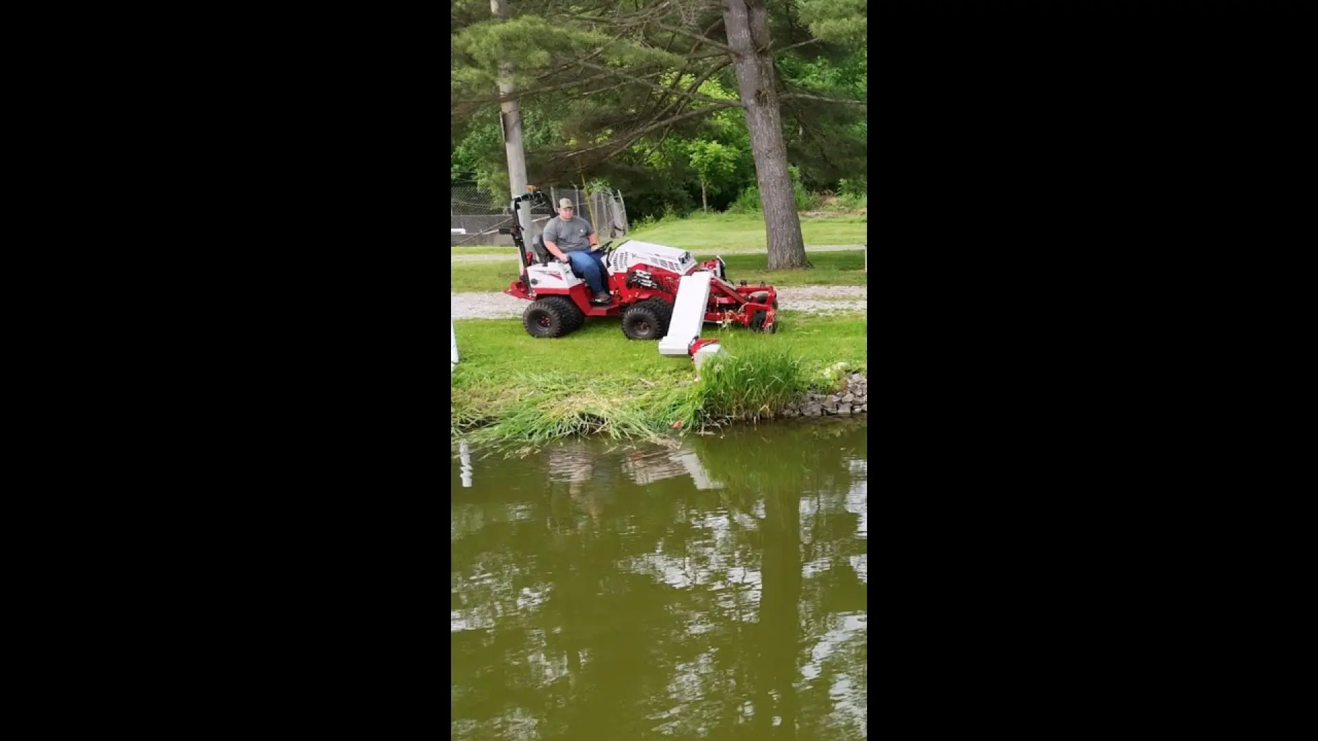 Ventrac Boom Mower vs The Shoreline
