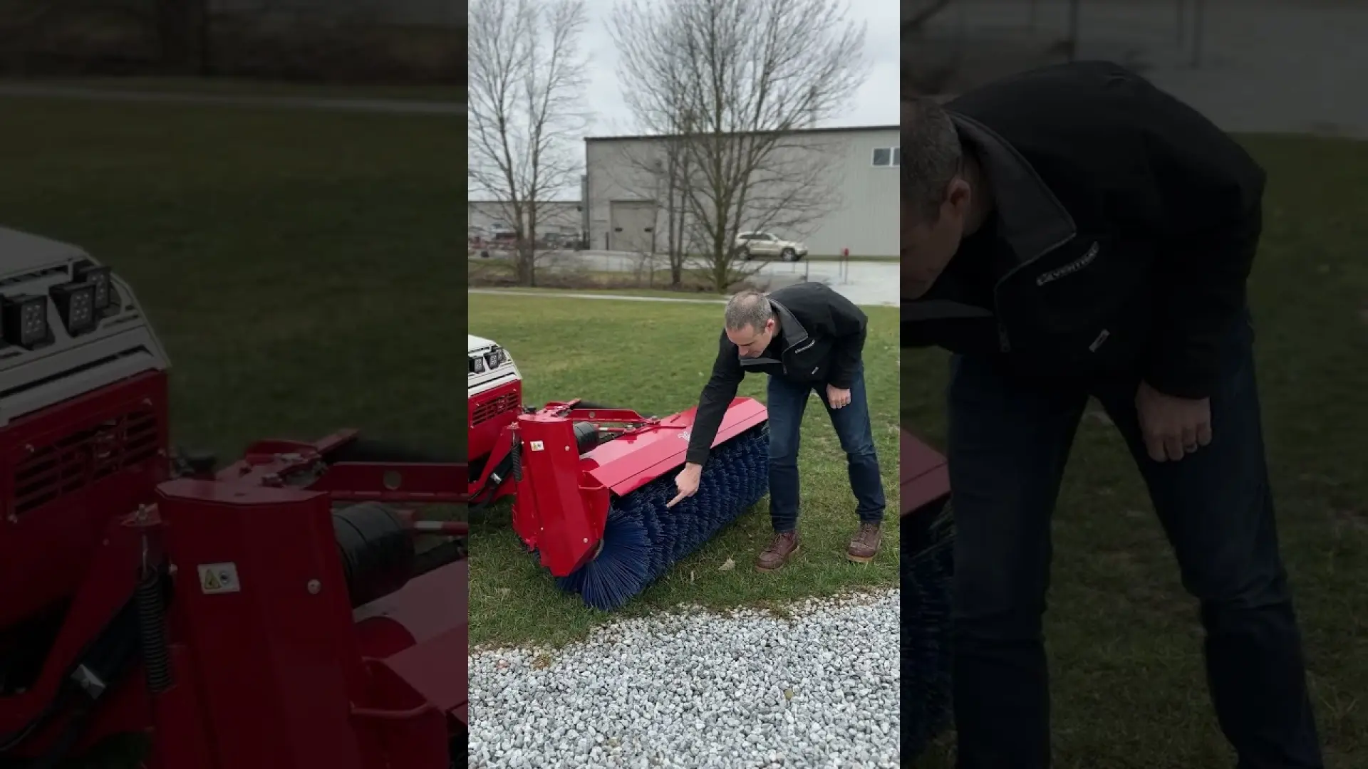 Gravel in the Grass Put it Back in the Driveway with the Ventrac Broom