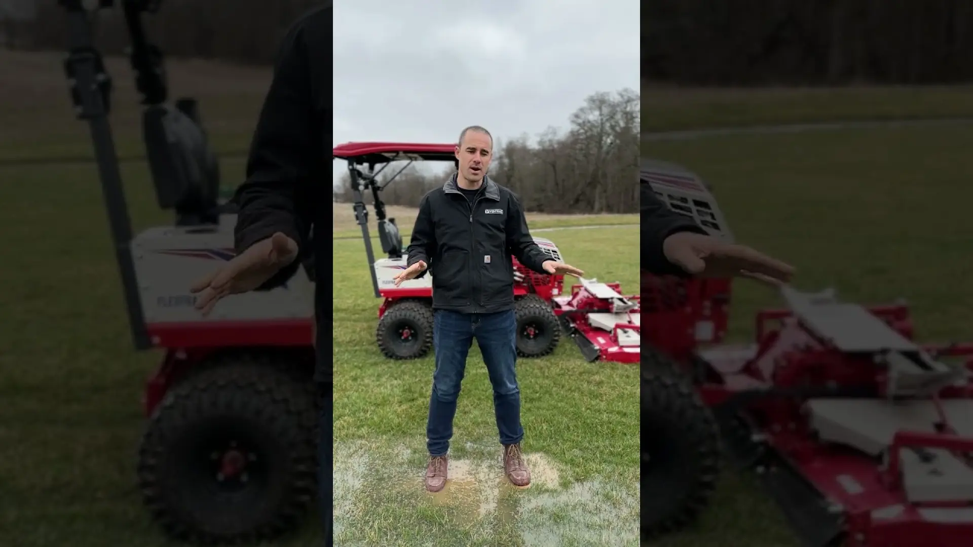Productivity in Wet Spring Weather  Mowing Wet Ground