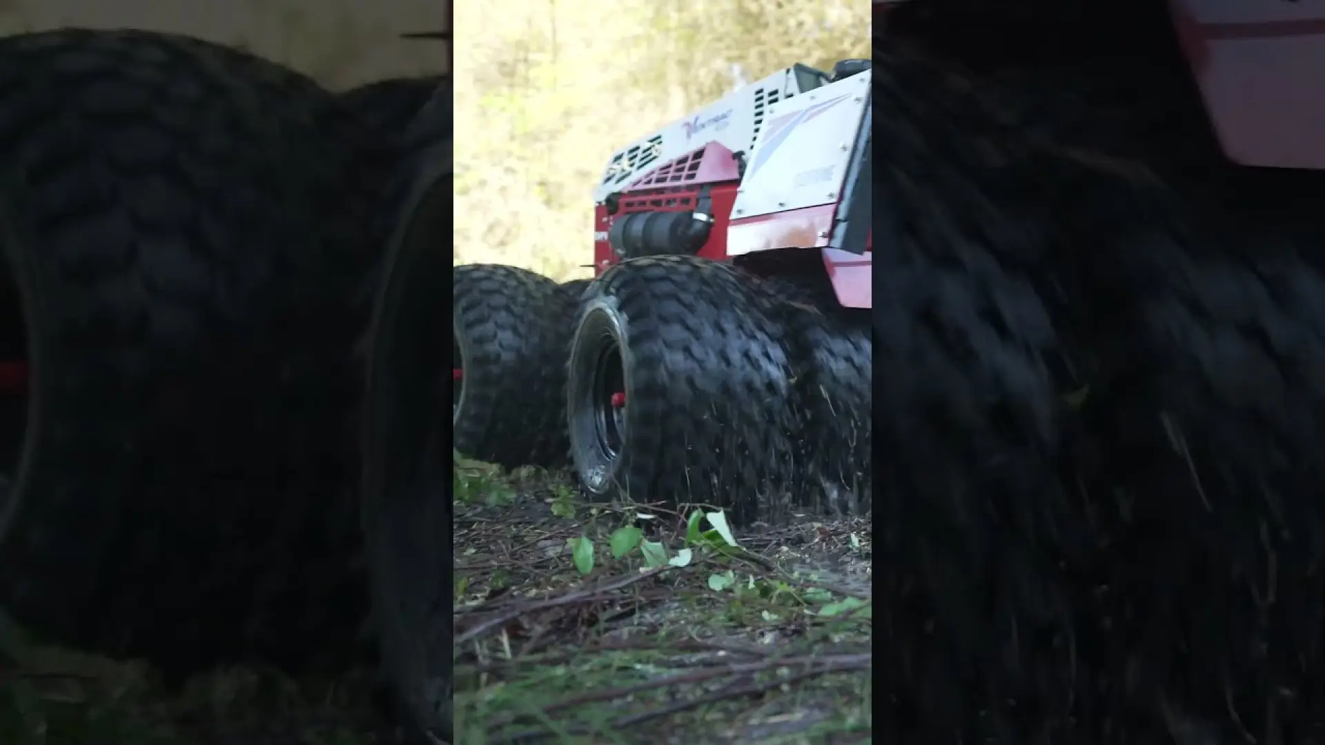 Effortless Brush Mowing on Wet Ground