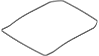 06.0080-186IN Trim, 7/16" Bulb Seal Top 3/16T x 186"