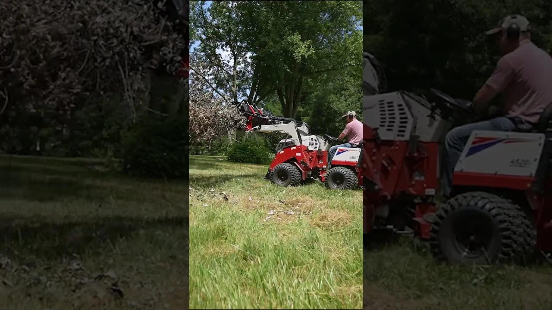 Moving a Huge Branch with the Ventrac Loader