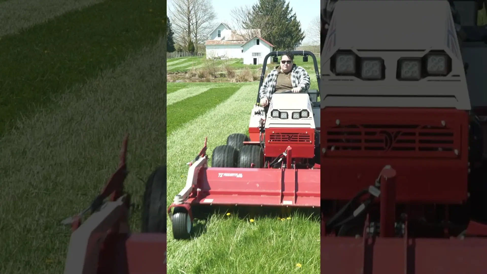 Flail Mowing an Overgrown Property