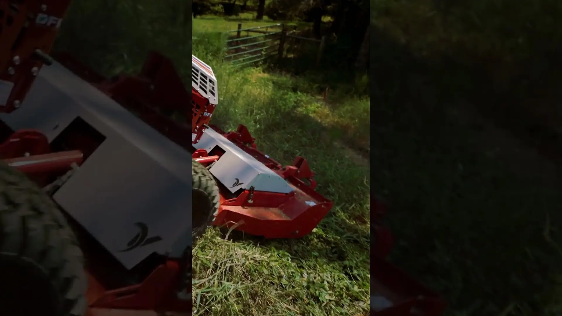 Hill Mowing  Cutting Tall Brush