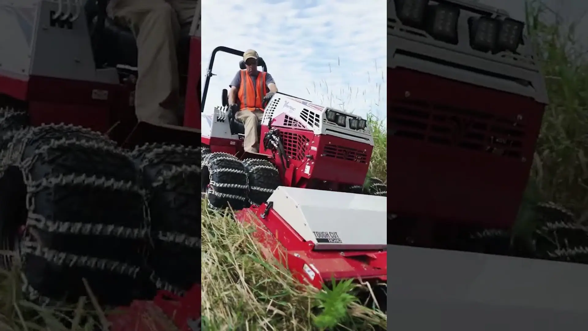 Extra Traction For Extreme Hill Mowing