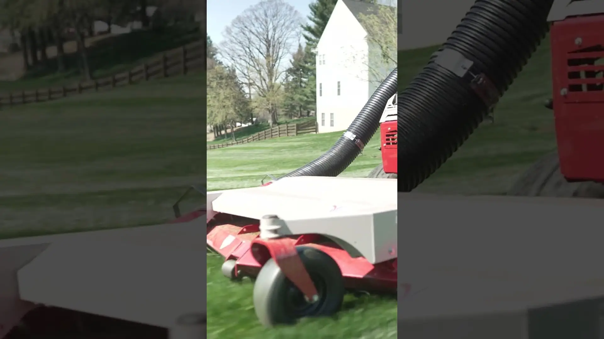 Mowing Bold Stripes with the Ventrac Vac System