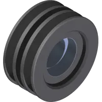 Pulley, Idler 2 Groove