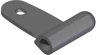 07.0801570 Hinge, RH 2PC Top Single Bolt