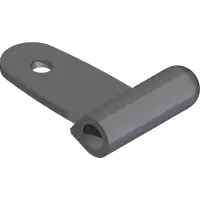 07.0801570 Hinge, RH 2PC Top Single Bolt