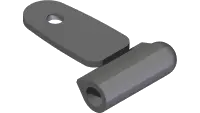 07.0801583 Hinge, LH 2PC Top Single Bolt