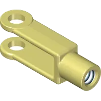 43.C08-1R-B Clevis End, 1/2-20 RH Mod ZPx