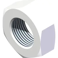 07.3D7172 Nut, 3/8-24 Hex Jam Stainless