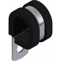 11.0076 Clamp, Cushioned 1/2" SS