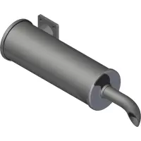13.0171 Muffler, w/Heat Shield&Pipe