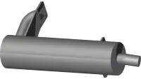 Muffler, Kubota 25 HP DSL
