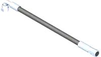 20.0187 Hose, 1/4x13.50 SAE 100R17AR
